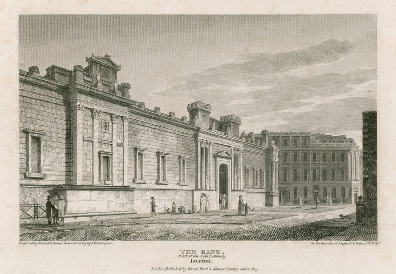 Bank Anglii, fronty Sir Johna Soanesa autorstwa English School