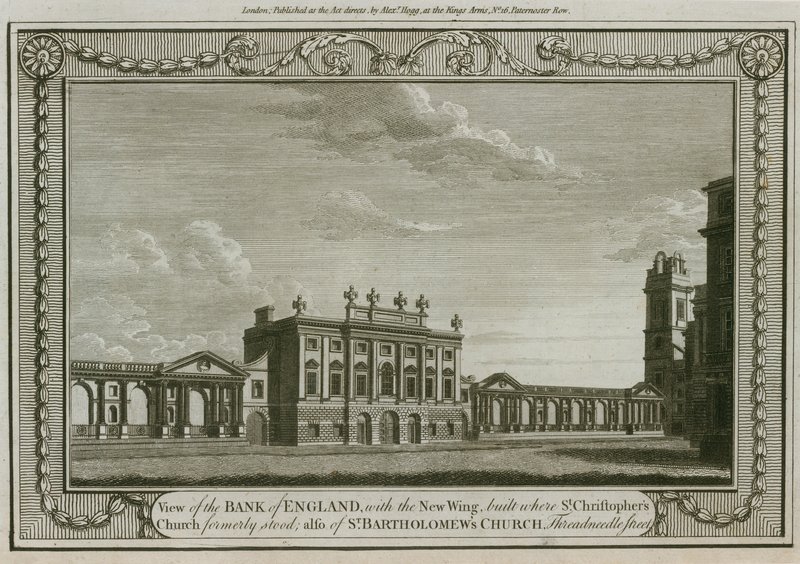 Bank of England, West Wing dodane przez Sir Roberta Taylora, 1783 autorstwa English School