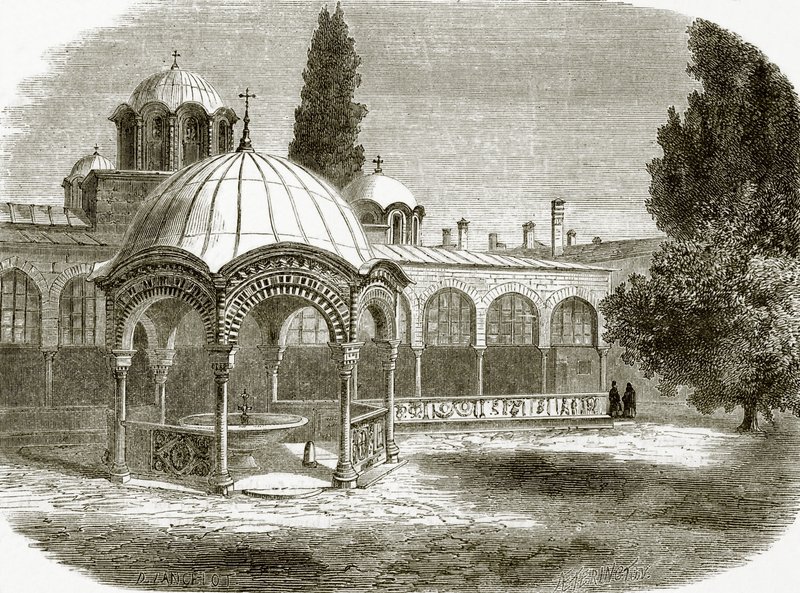 Baptysterium lub Fiale św. Laury autorstwa English School