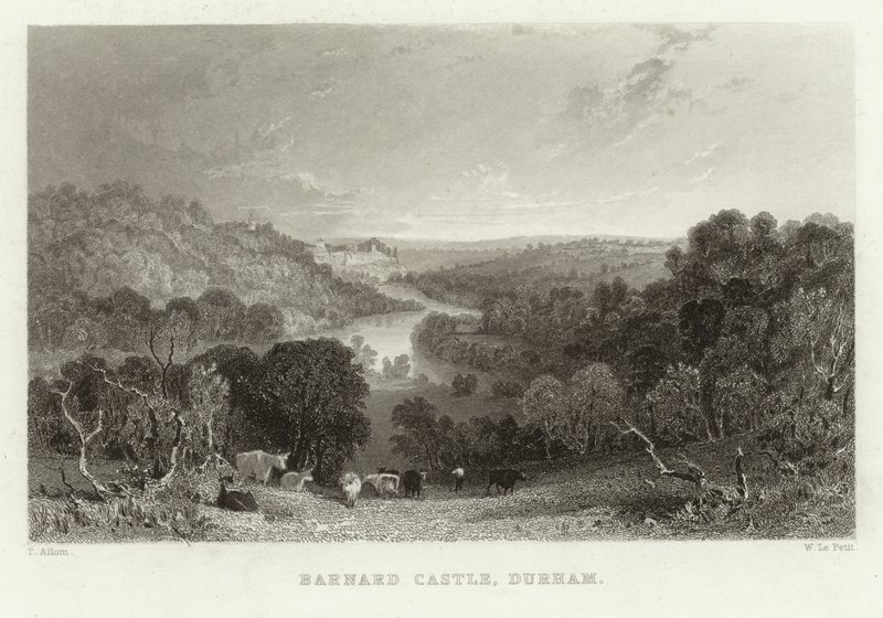 Zamek Barnard, Durham autorstwa English School