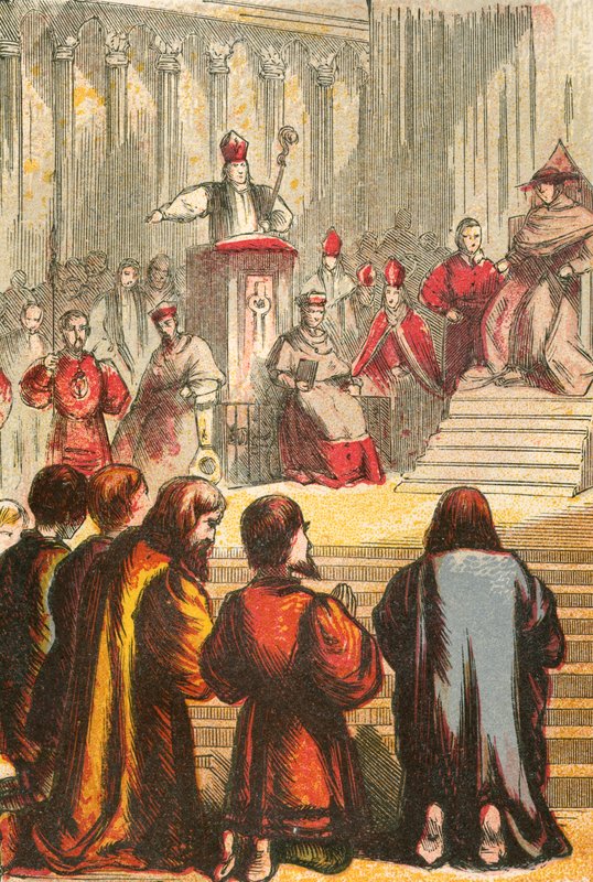Barnes i jego współwięźniowie szukający przebaczenia autorstwa English School