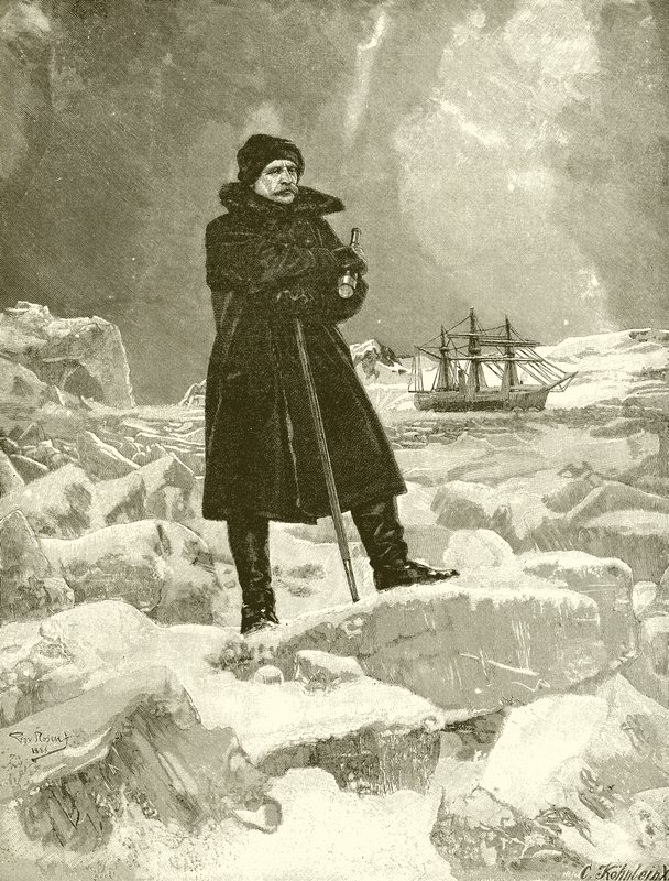Baron Nordenskiold, badacz Arktyki autorstwa English School
