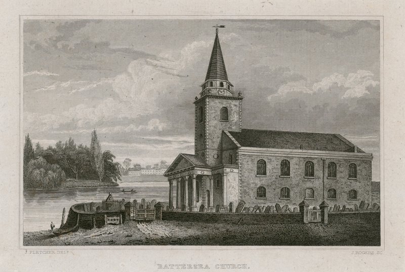 Kościół Battersea, Surrey autorstwa English School