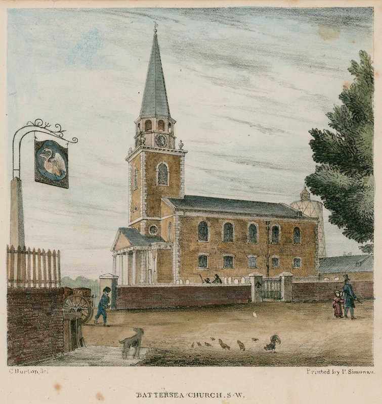 Kościół Battersea, Surrey autorstwa English School