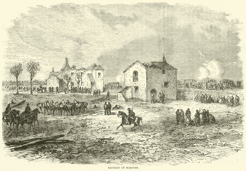 Bateria Marines, grudzień 1870 autorstwa English School