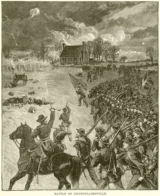 Bitwa pod Chancellorsville autorstwa English School