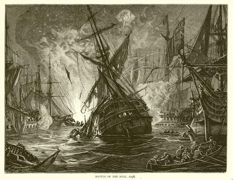 Bitwa nad Nilem, 1798 autorstwa English School
