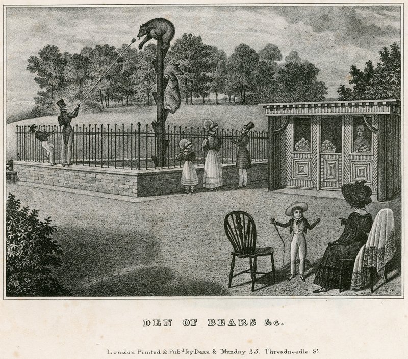 Bear Pit, Londyńskie Ogrody Zoologiczne, Regents Park autorstwa English School