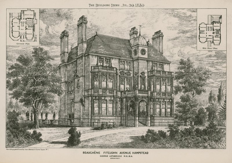 Beauchene, Fitzjohn Avenue, Hampstead autorstwa English School