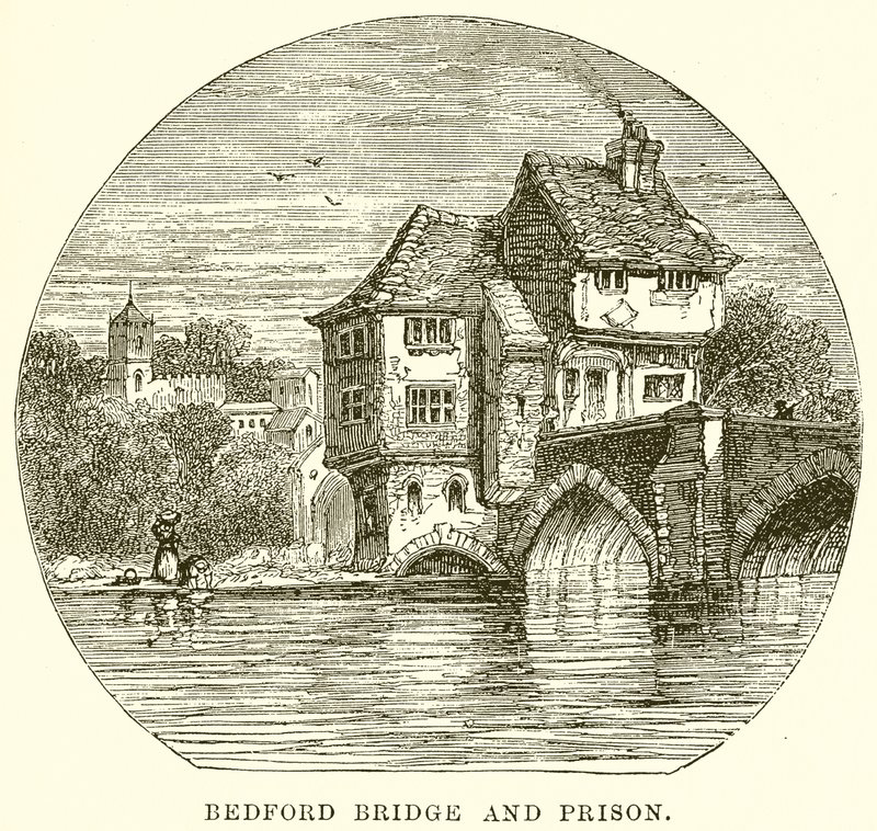 Bedford Bridge i więzienie autorstwa English School