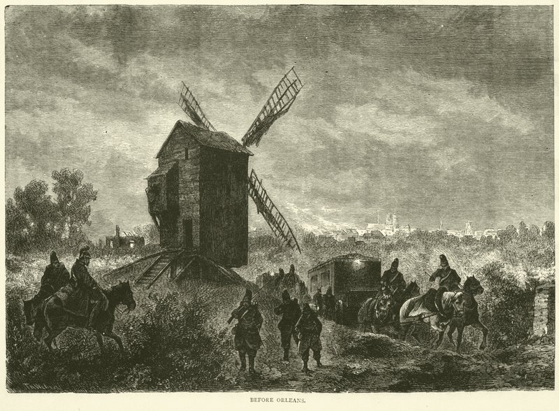 Przed Orleanem, listopad 1870 autorstwa English School