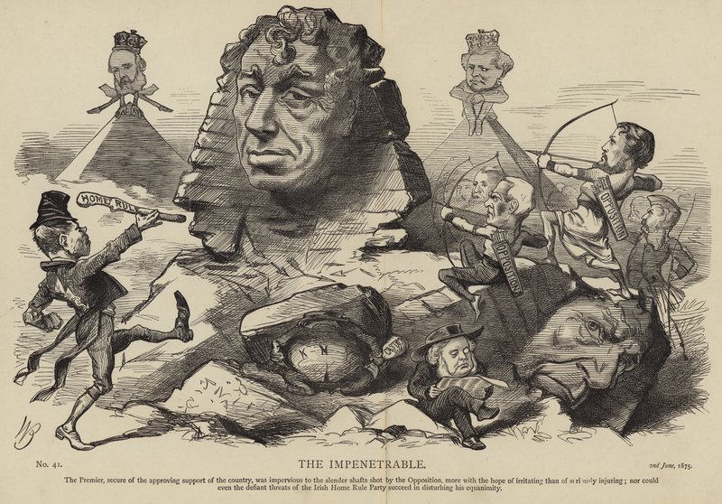 Benjamin Disraeli jako Nieprzenikniony autorstwa English School