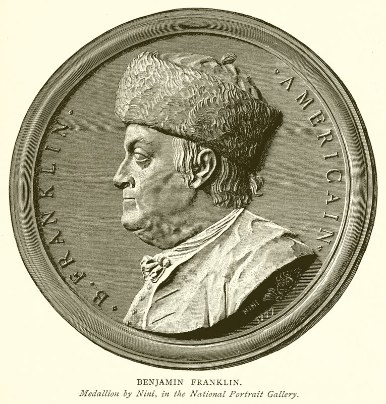 Benjamin Franklin autorstwa English School