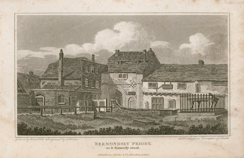 Bermondsey Priory, jak dawniej było autorstwa English School