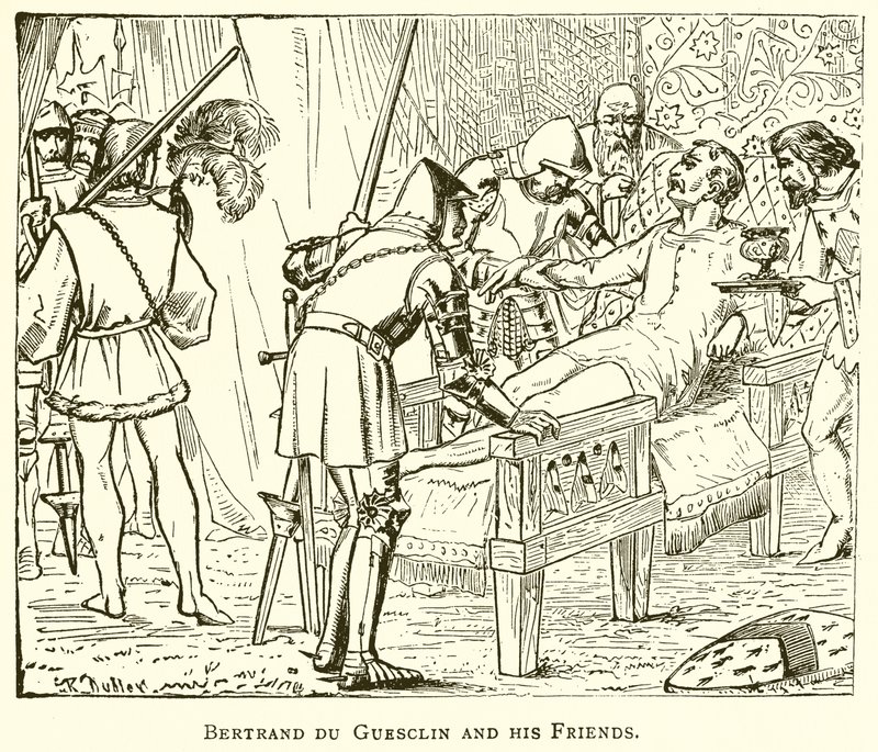 Bertrand du Guesclin i jego przyjaciele autorstwa English School