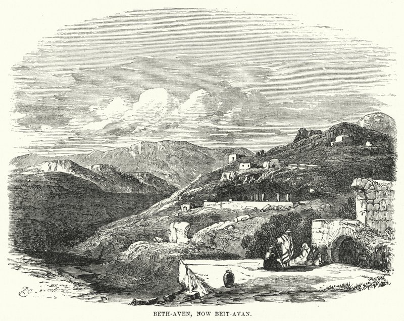 Beth-Aven, obecnie Beit-Avan (grawerowanie) autorstwa English School