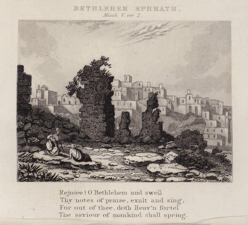Betlejem Efrat, Micheasz V, wer. 2 (rycina) autorstwa English School