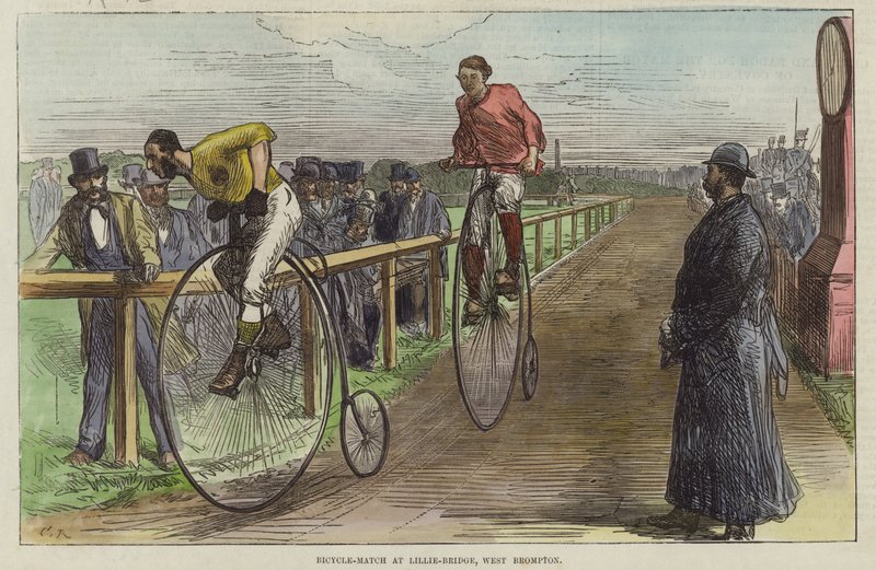 Mecz rowerowy na Lillie Bridge autorstwa English School