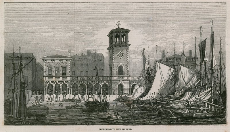 Nowy rynek Billingsgate autorstwa English School
