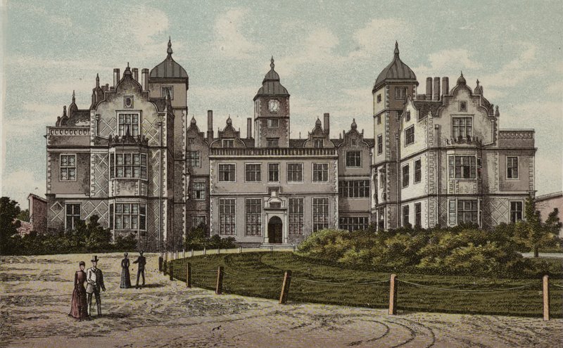 Birmingham: Aston Hall (kolor lito) autorstwa English School