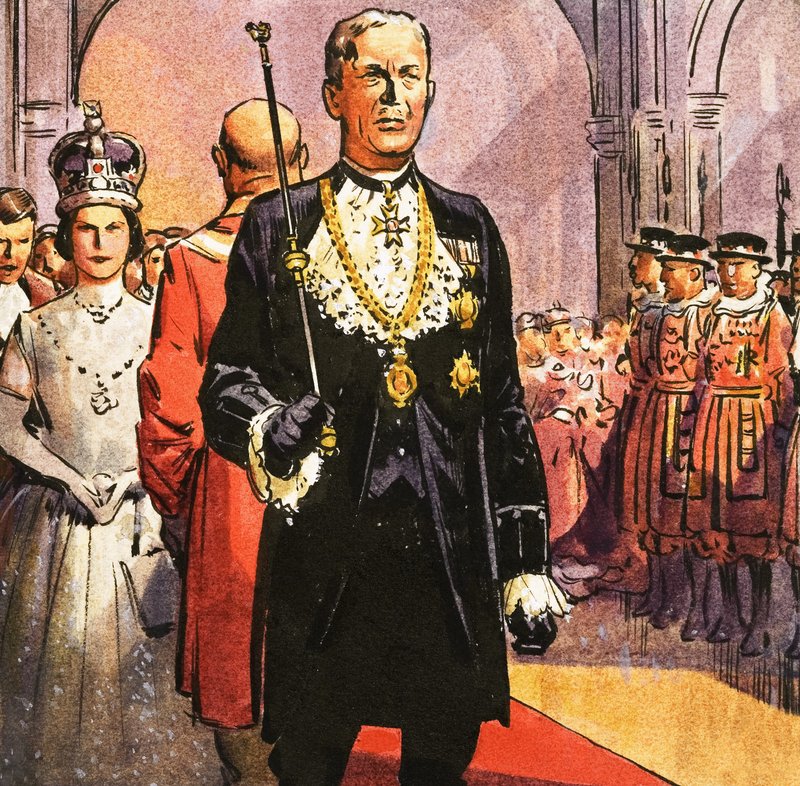 Black Rod i otwarcie parlamentu autorstwa English School