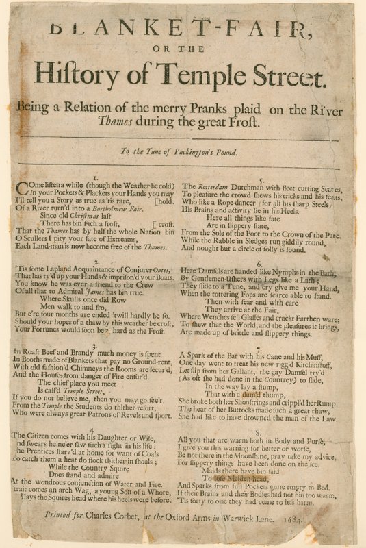 Targi Koc. Wiersz o Jarmarku Mróz 1684 autorstwa English School