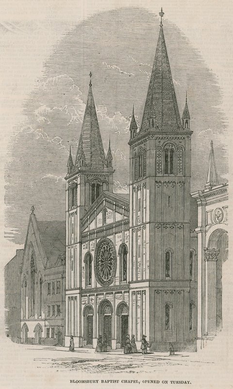 Kościół Baptystów w Bloomsbury autorstwa English School