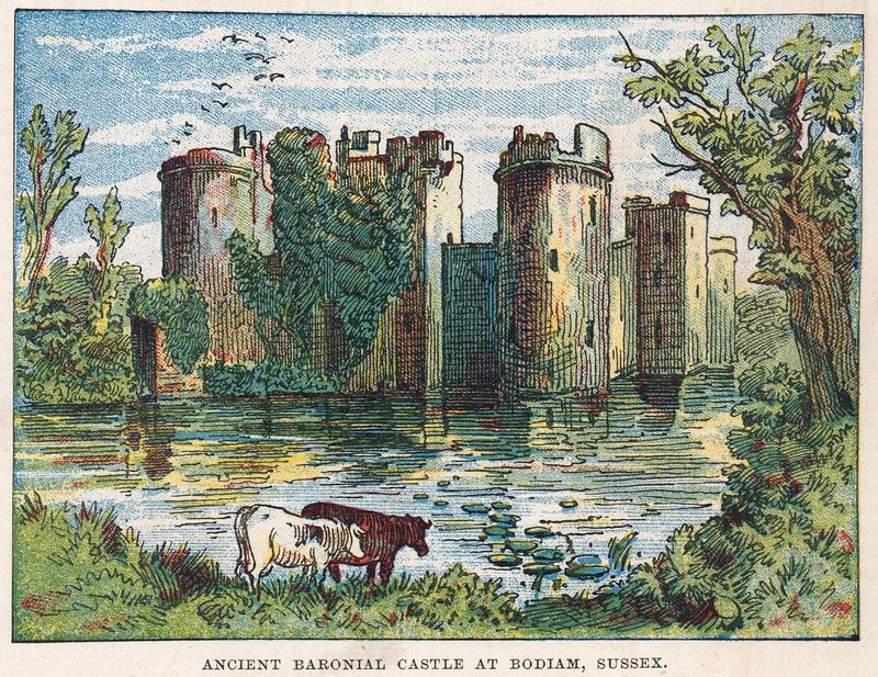 Zamek Bodiam, Sussex autorstwa English School
