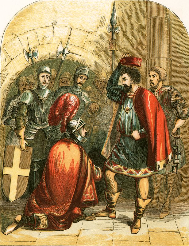 Bolingbroke i Ryszard II autorstwa English School