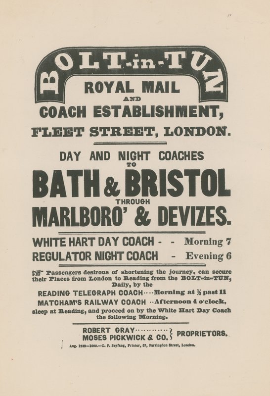 Bolt-in-Tun Royal Mail and Coach Założenie firmy autorstwa English School