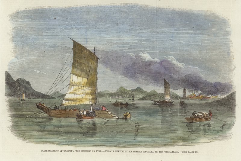 Bombardowanie Kantonu autorstwa English School