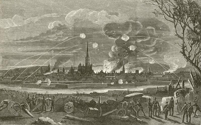 Bombardowanie Strasburga autorstwa English School