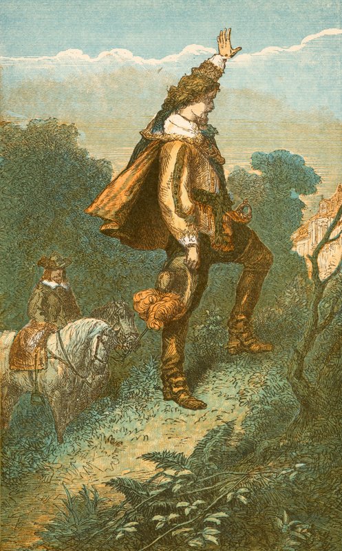 Bonnie Prince Charlie żegna się z domem autorstwa English School