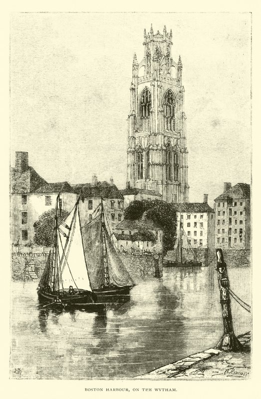 Boston Harbor, na Wytham autorstwa English School