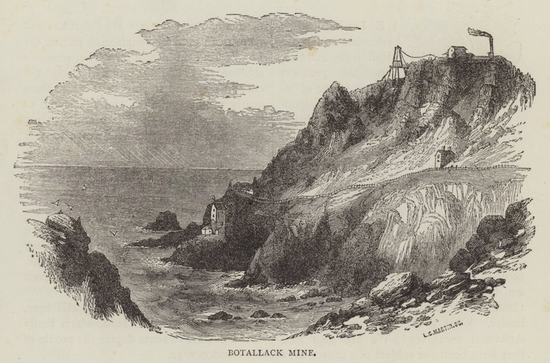 Kopalnia Botallack (grawerunek) autorstwa English School