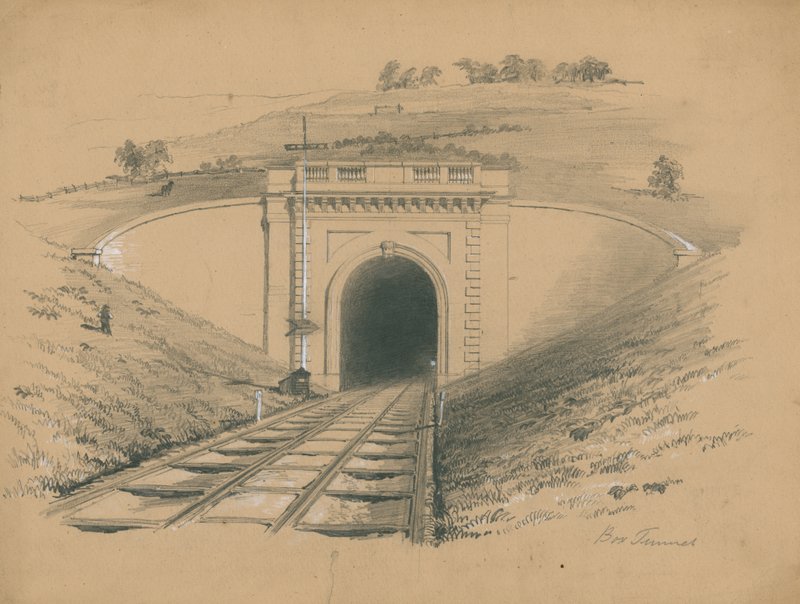 Tunel skrzynkowy, Londyn autorstwa English School