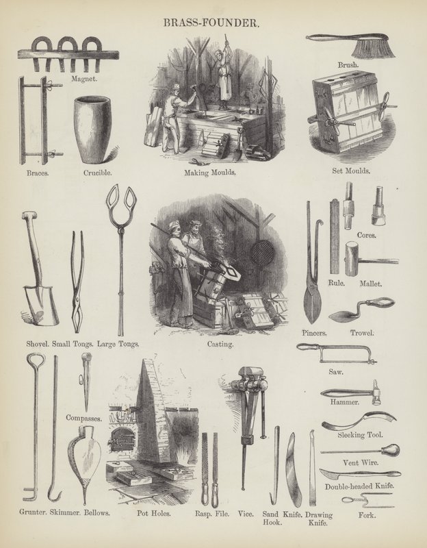 Brass-Founder (grawerowanie) autorstwa English School