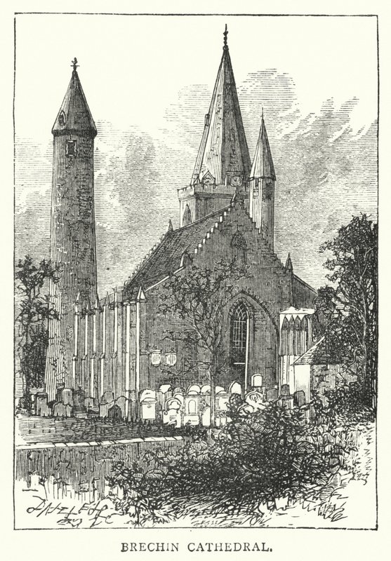 Katedra Brechin (rycina) autorstwa English School