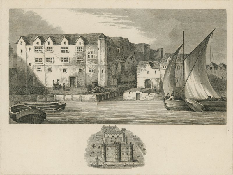 Pałac Bridewell nad brzegiem Tamizy autorstwa English School