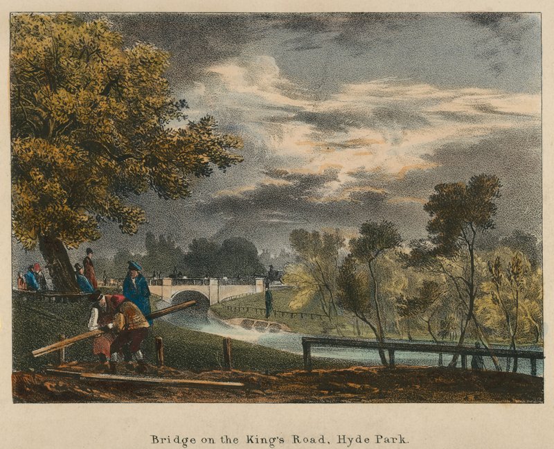 Most na Kings Road, Hyde Park, Londyn autorstwa English School