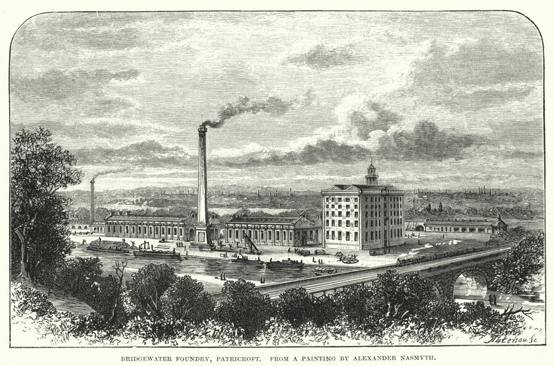 Odlewnia Bridgewater, Patricroft (grawerowanie) autorstwa English School