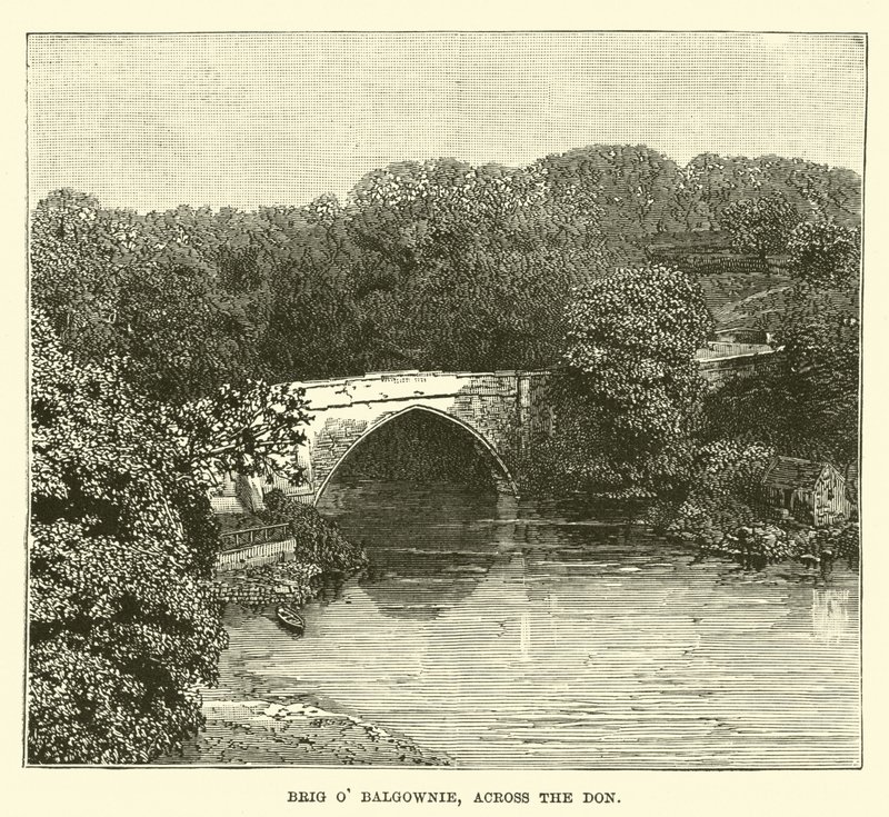 Brig o Balgownie, przez Don autorstwa English School