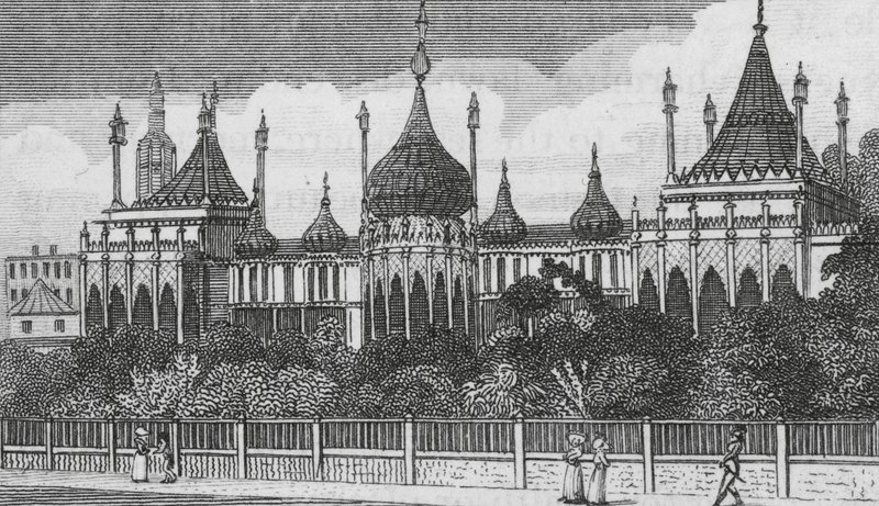 Brighton Pavilion (grawerunek) autorstwa English School