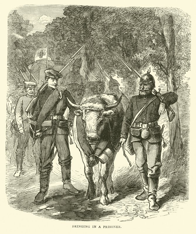 Sprowadzenie więźnia, wrzesień 1870 autorstwa English School