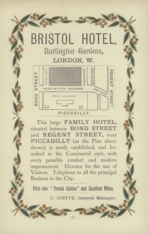 Hotel Bristol (grawerunek) autorstwa English School