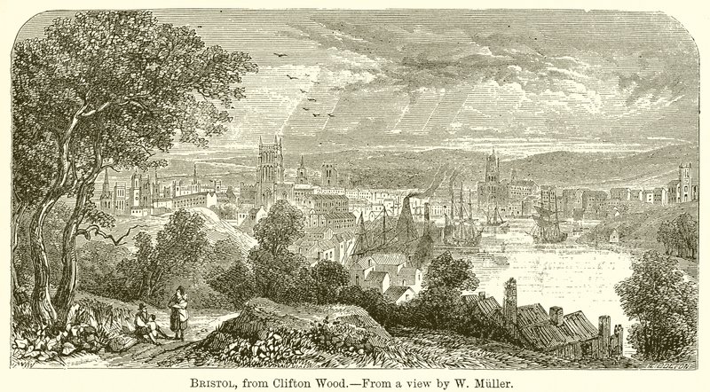 Bristol, z Clifton Wood autorstwa English School