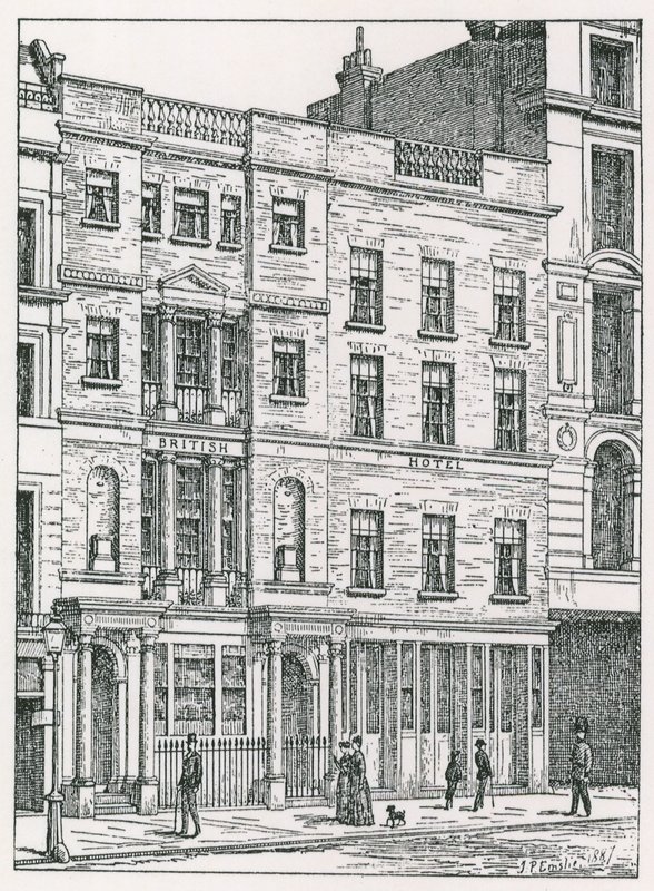 British Hotel, Cockspur Street, Londyn autorstwa English School