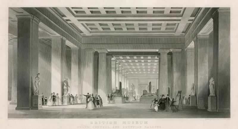 British Museum, Grand Central i egipskie salony autorstwa English School