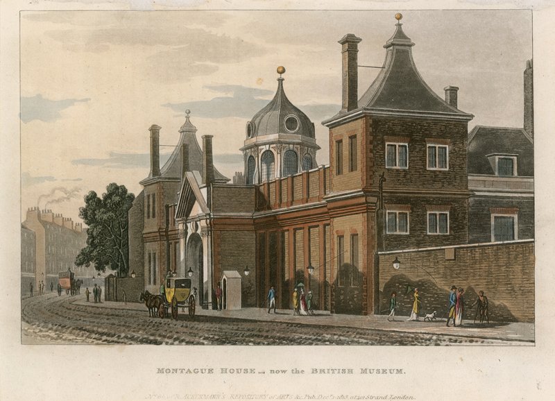 Muzeum Brytyjskie w Montague House autorstwa English School