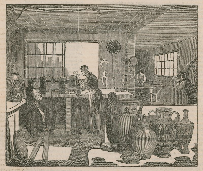 Brytyjscy producenci: wyroby garncarskie autorstwa English School